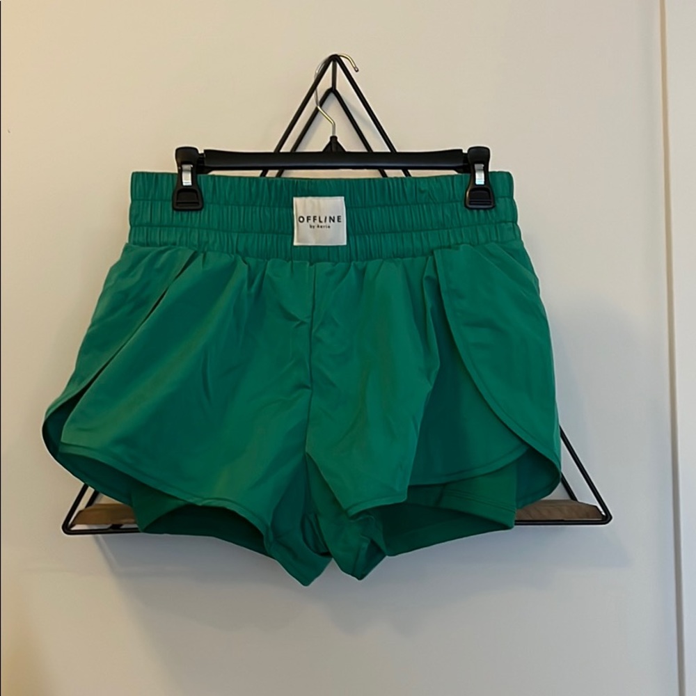 Green Workout shorts from Offline by aerie